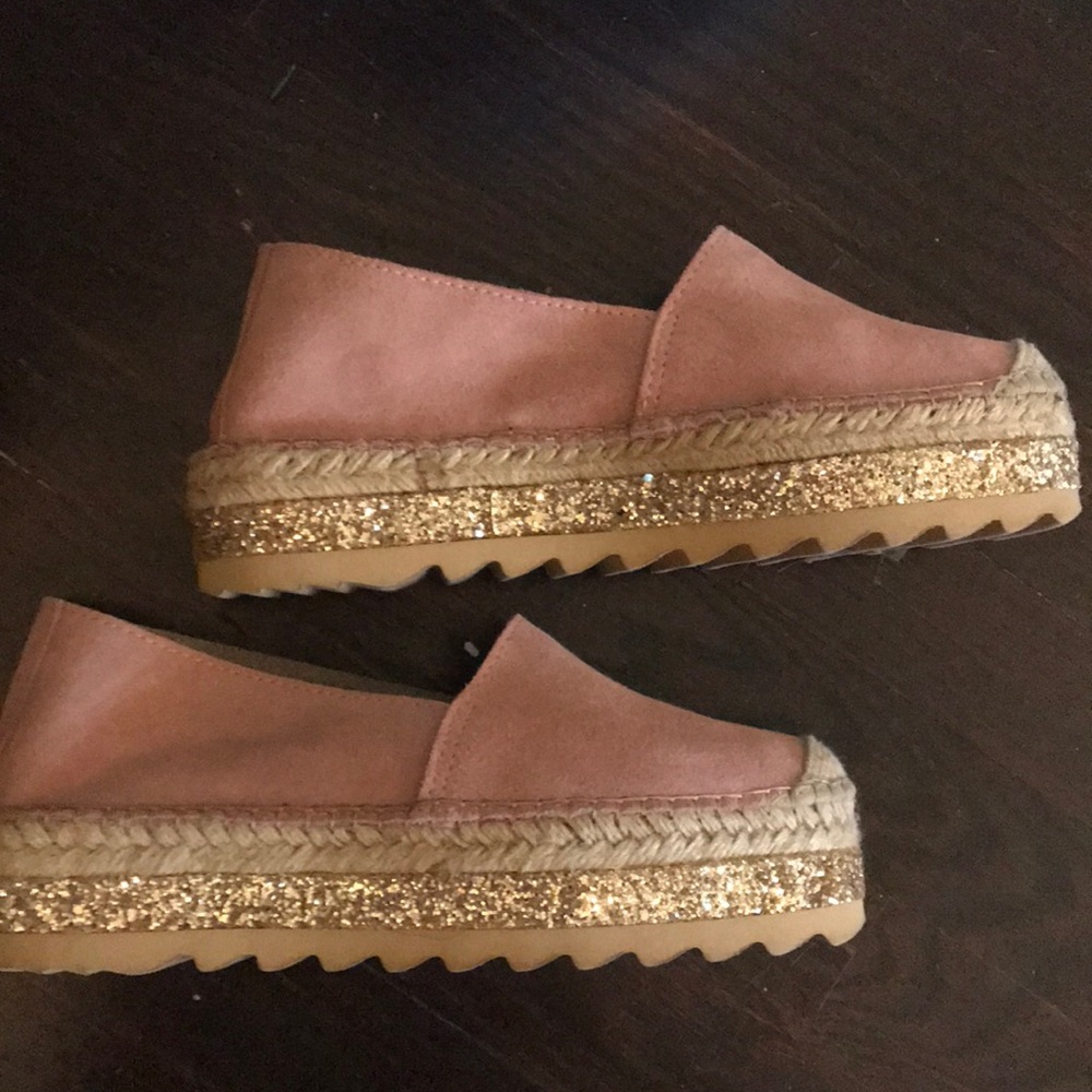 Pink espadrille sneakers